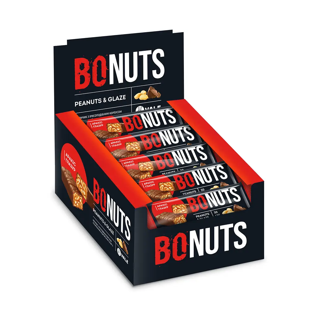 Протеїновий батончик VALE (Bonuts) — 30 × 30 г
