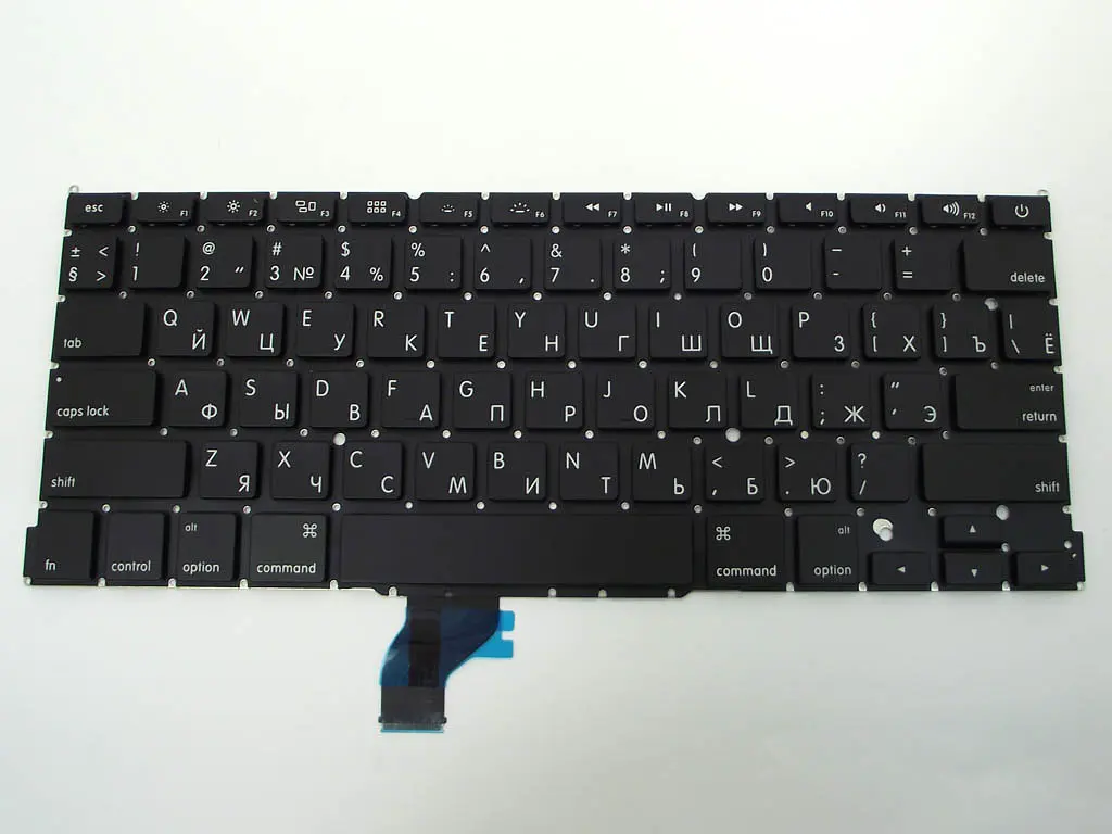 Клавіатура для APPLE A1502 Macbook Pro ME864, ME866, MGX72, MGX92, MF839, MF841, MF843 (2013-2015) (UA, малий Enter) - фото 3