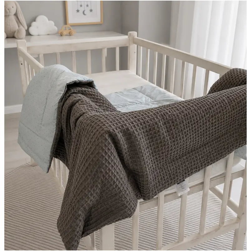 Плед дитячий MirSon Poplin Waffle Sleeping animals 110х140 см (2200013892489) - фото 6