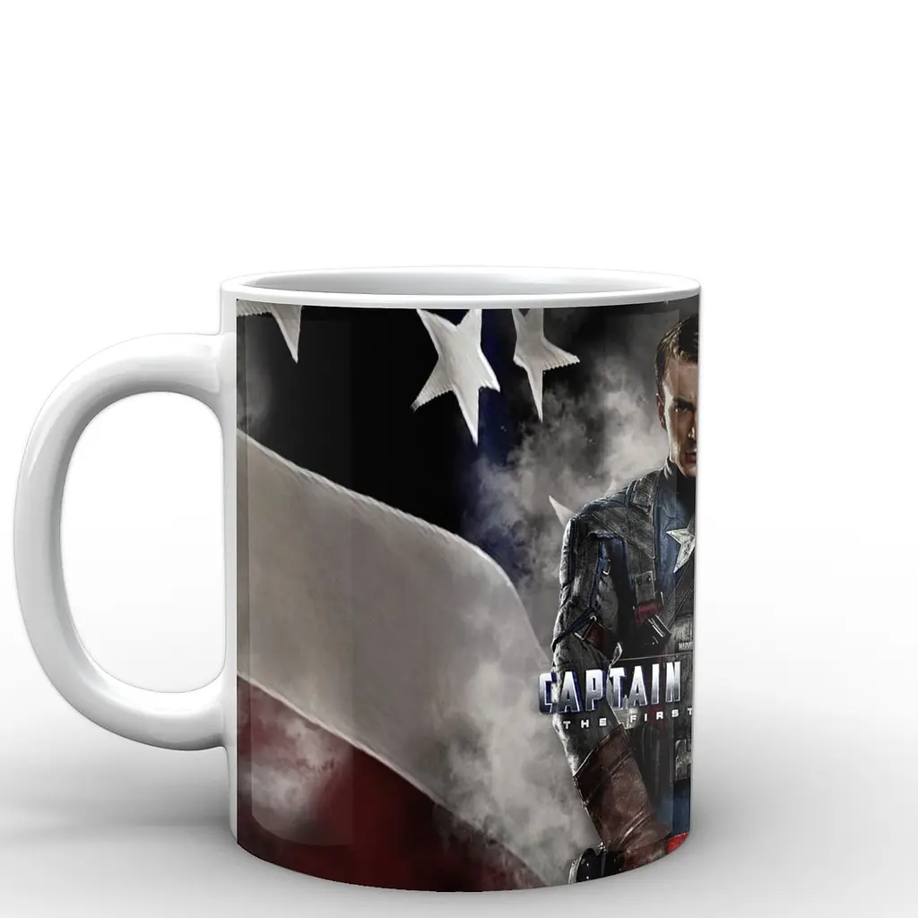 Кухоль GeekLand Captain America прапор у димці CA.02.012 330 мл білий - фото 2