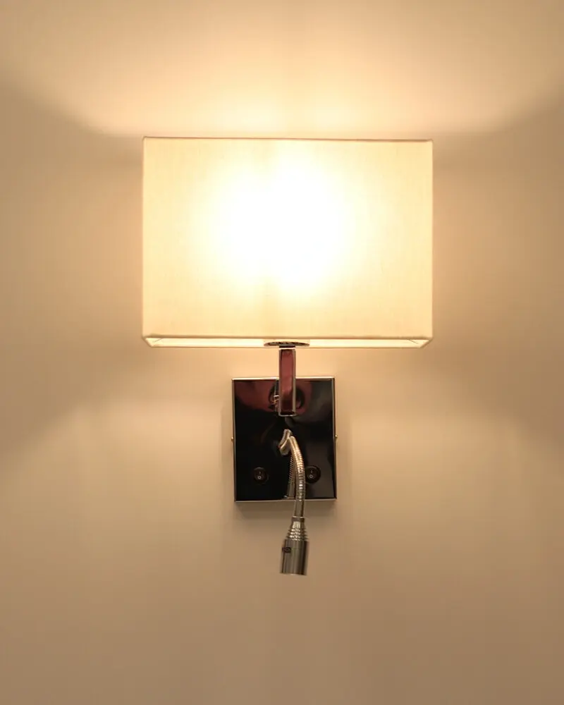Бра, настінний світильник Nowodvorski 11785 Hotel Mood E27+LED 2x10W+2.2W 4000K IP20 світло-бежевий - фото 5