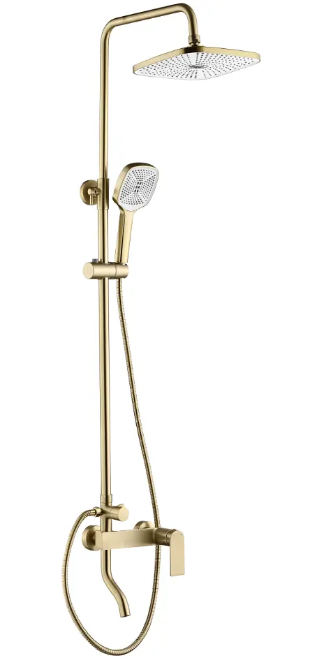 Душова система з виливом Rea Storm 2.0 brushed gold REA-P9535 - фото 3