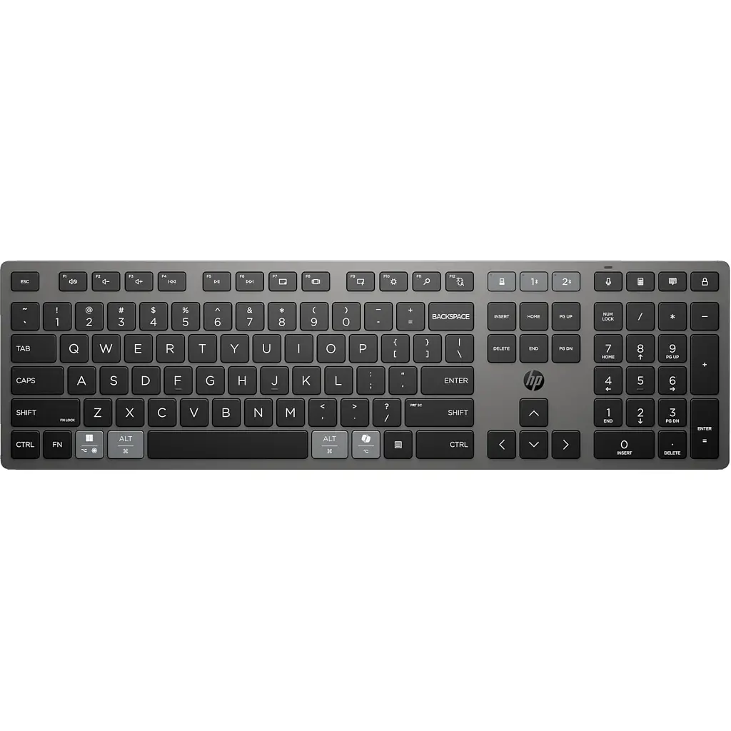 Клавіатура HP 720 Multi-Device Rechargeable Wireless/Bluetooth UA Black (9T5B1AA)