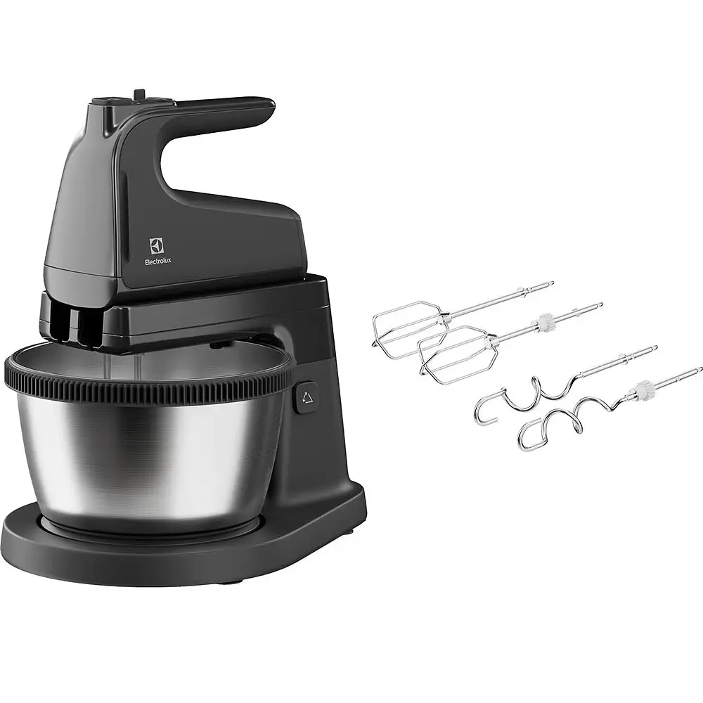Electrolux Міксер стаціонарний 500Вт, насадки-4, чаша-метал, 3.5л, сірий темний - фото 5