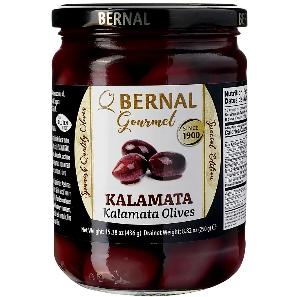 Оливки Bernal Gourmet Kalamata 436 г - фото 5