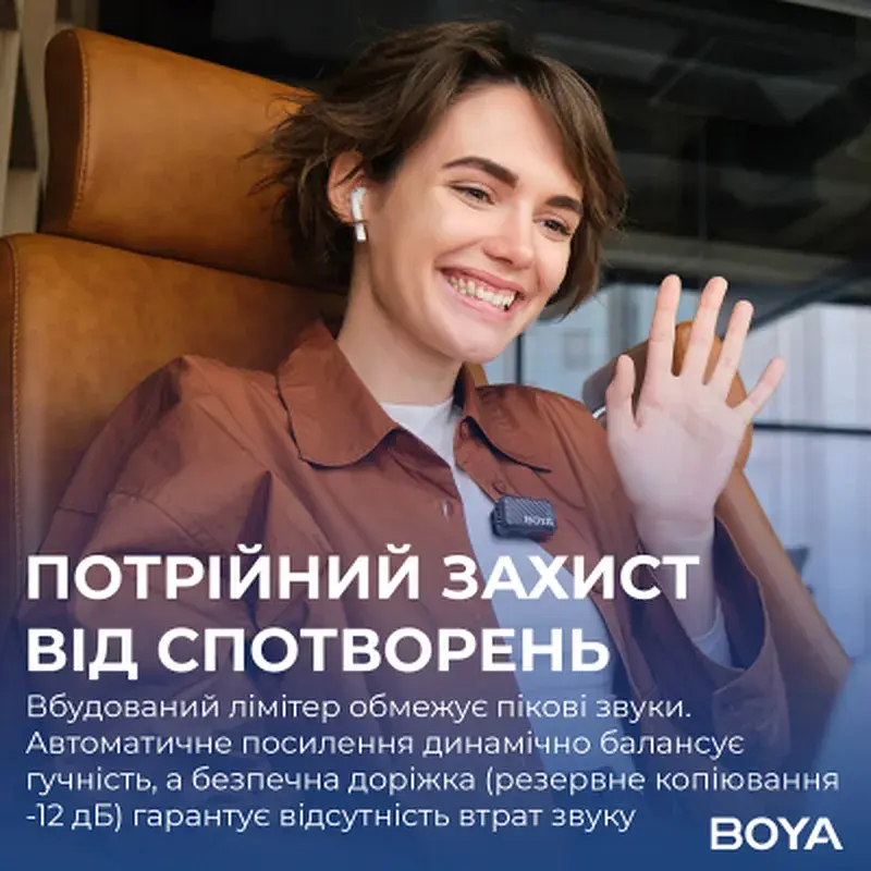 Мікрофон Boya MIC 2-02 Type-C/TRS Black (MIC 2-02) - фото 12