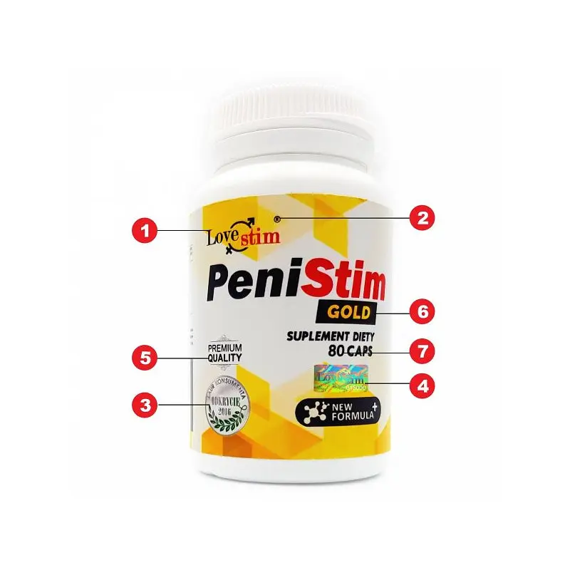 Капсули для збільшення ерекції Lovestim PeniStim Gold (ціна за упаковку, 80 капсул) - фото 2