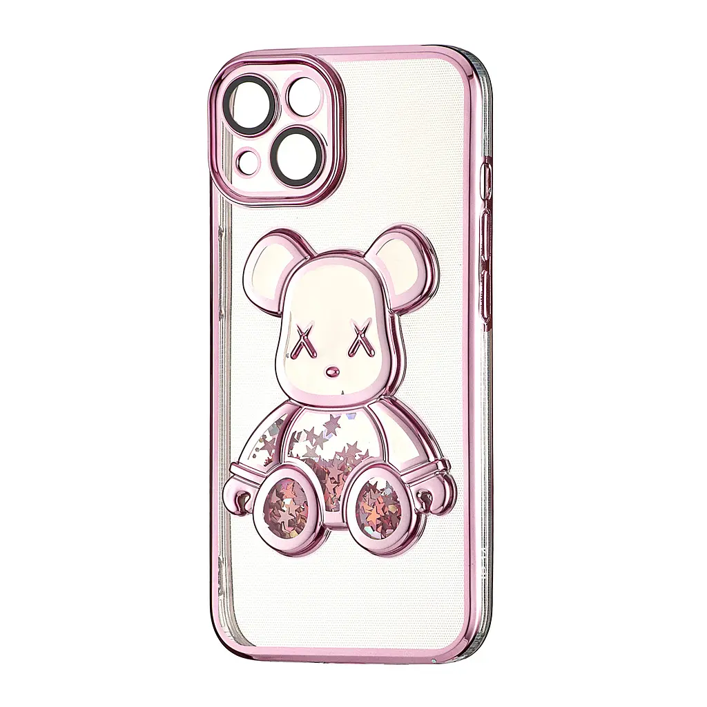 Чохол Shining Bear Case Protected Camera iPhone 14 Pink