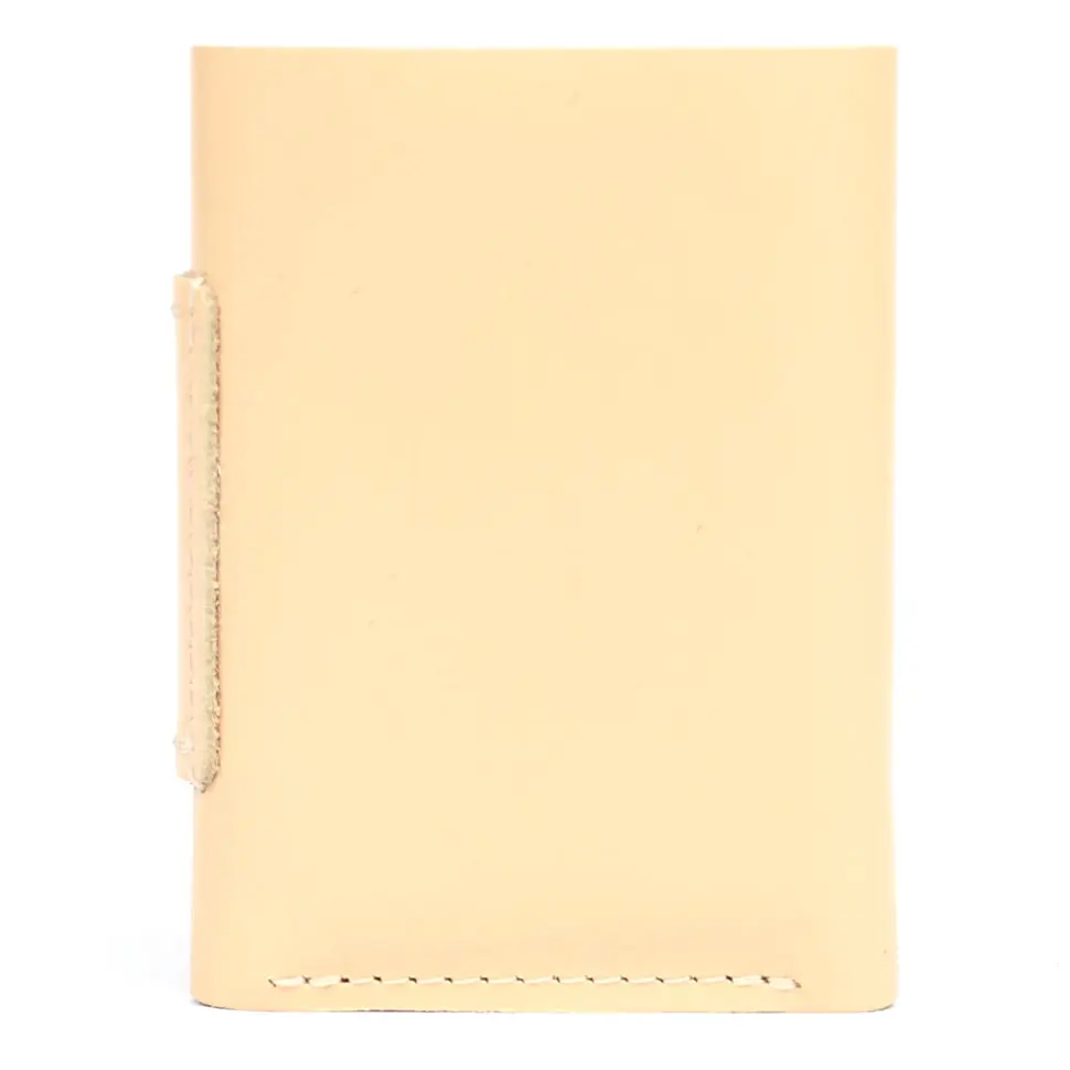 Портмоне кожаное глянец бежь GRANDE PELLE 10х7.5х1.5 см acs0032105 - фото 3