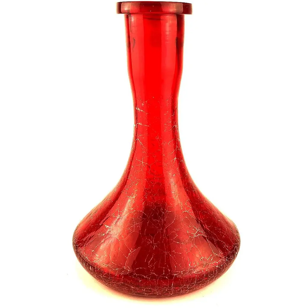 Колба для кальяна Craft Эффект битого стекла Красная - фото 2