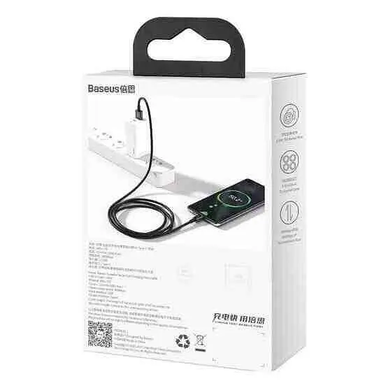 Кабель Baseus Superior Series Fast Charging USB to USB-C 66W 1m (CATYS-01) Black [67658] - фото 7