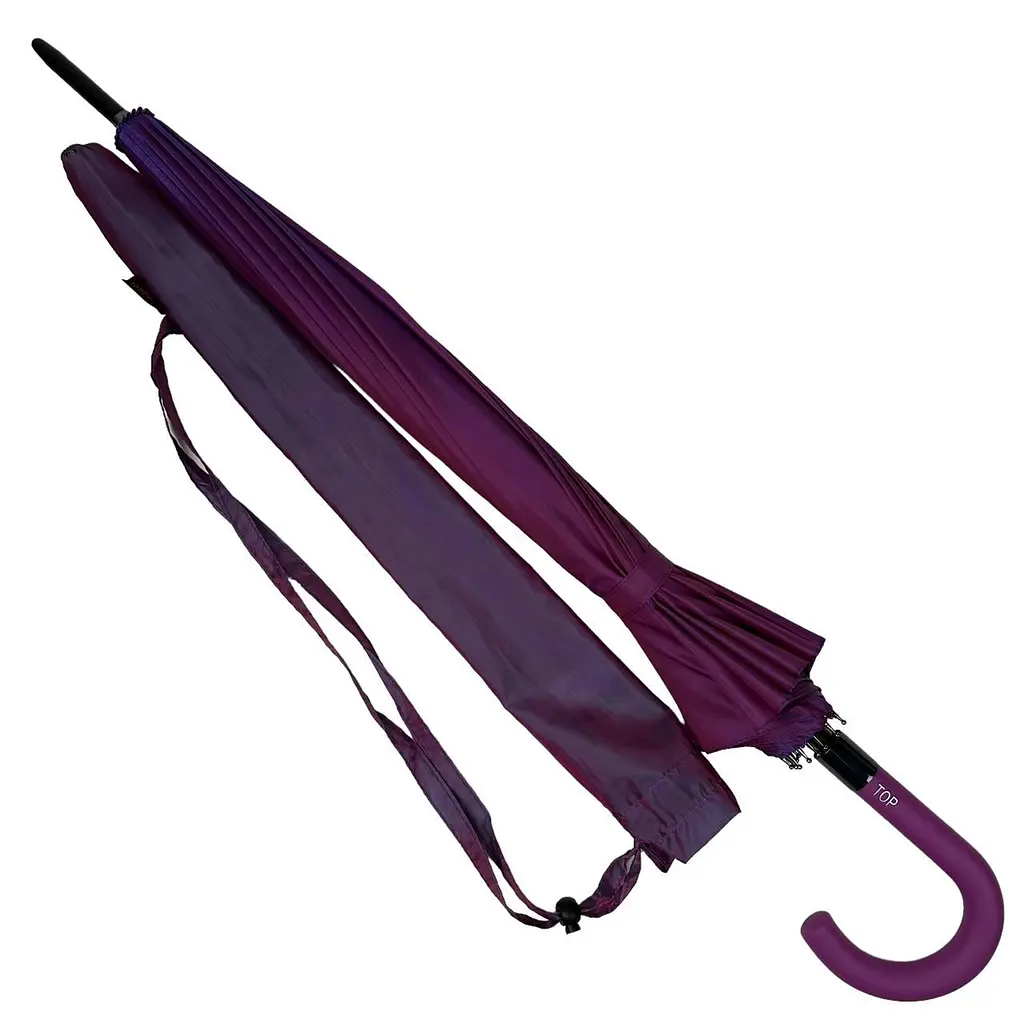 Женский зонт-трость полуавтомат Toprain 102 см розовый - фото 2