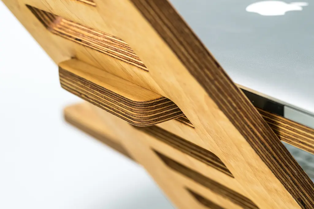 Эргономичный столик Wooden Amsterdam для ноутбука 18 мм фанера (WA-5.3) - фото 5