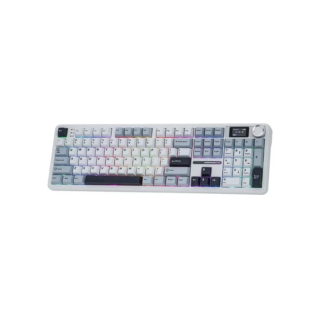 Клавіатура Aula F108 Pro Reaper Switch USB/Bluetooth/2.4G White (6978080501318) - фото 3