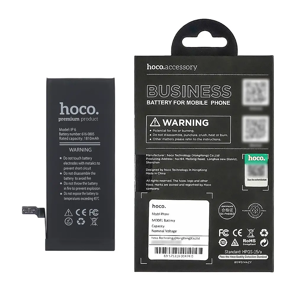 Аккумулятор Hoco для Apple iPhone 6 - фото 5