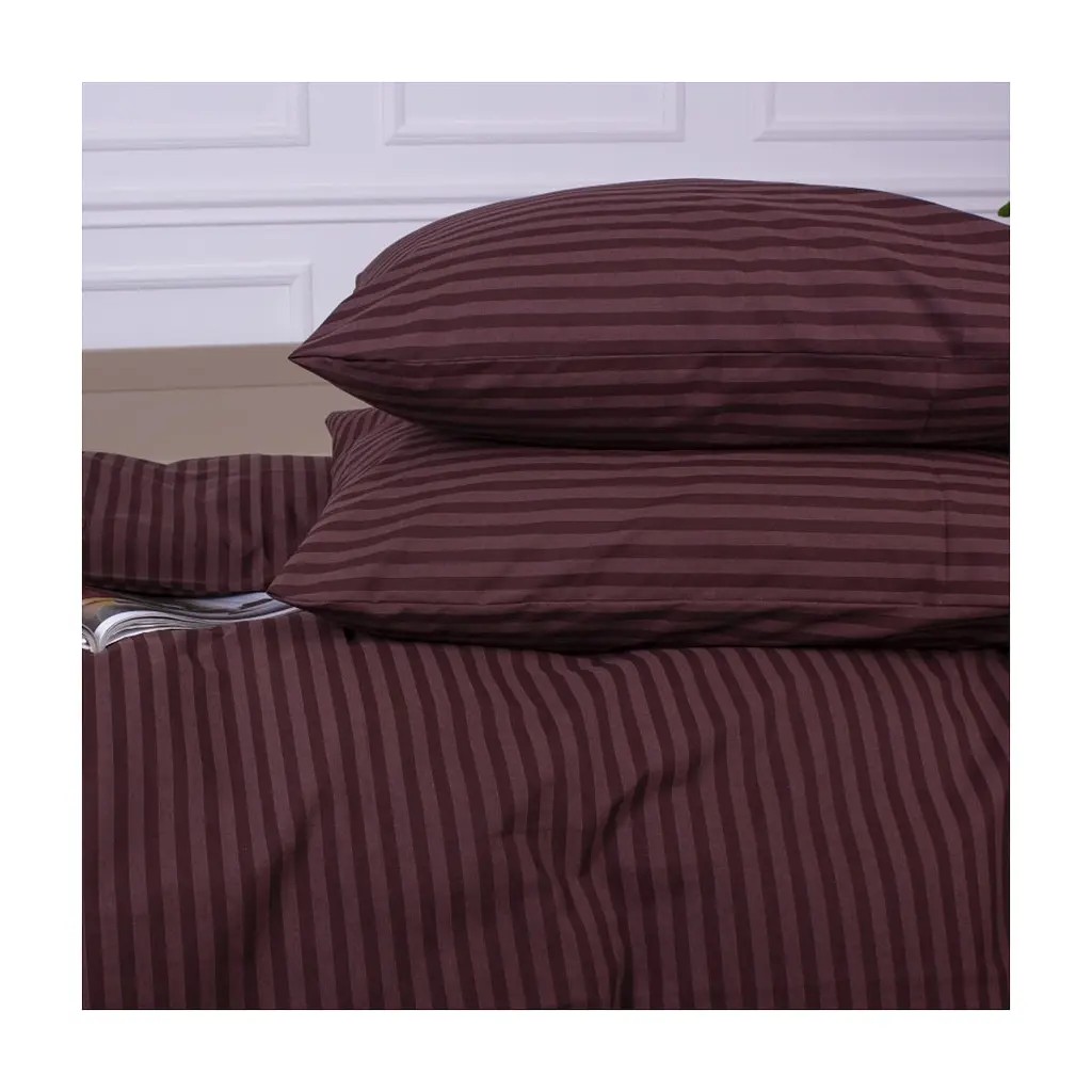 Наволочка MirSon Ranforce Elite 17-0617 Stripe Brown 50х70 см (2200008202101) - фото 2