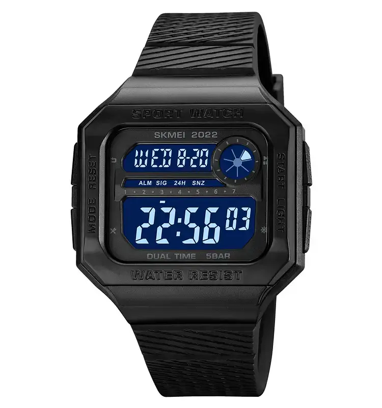 Спортивний годинник чоловічий Skmei 2022 Чорний (2687421390) - фото 3