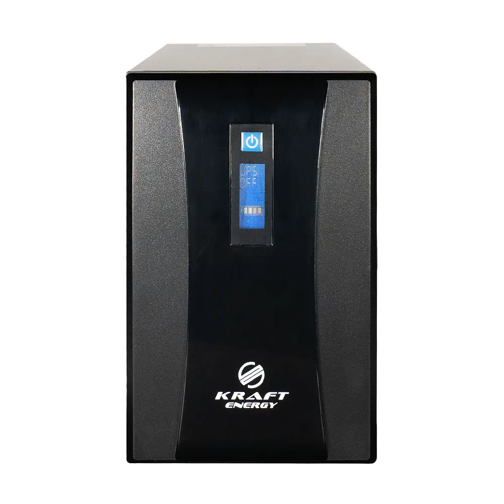 Джерело безперебійного живлення KRF-1500VA/900W(LCD) UPS Kraft (42-00003) - фото 2
