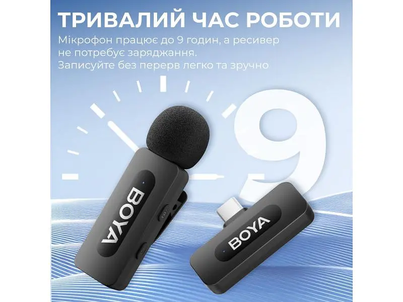Мікрофонна радіосистема BOYA BY-V10 USB Type-C - фото 9