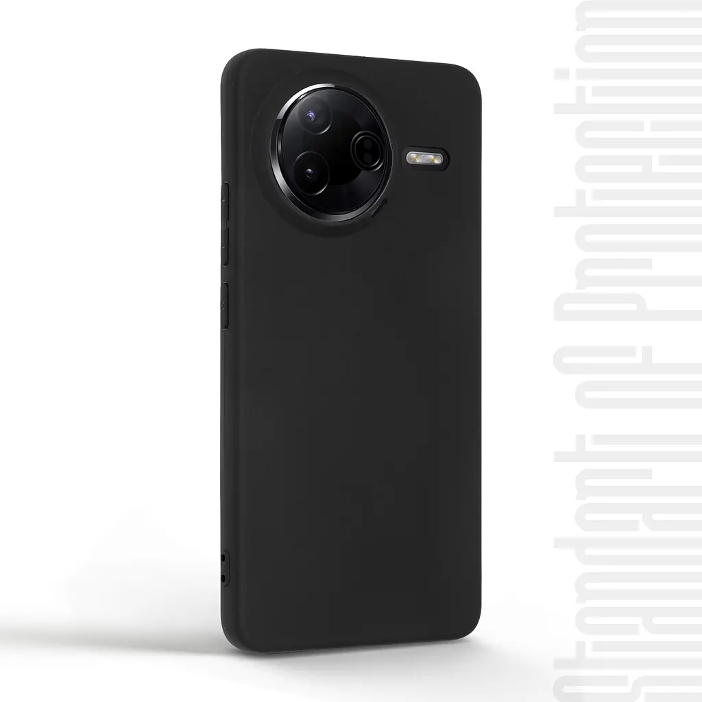 Чехол-накладка для смартфона Xiaomi Poco F7 Pro противоударный, силиконовый, термополиуретановый (ТПУ), с защитой камеры и корпуса, черный, защита всего корпуса, ArmorStandart (ARM80374) - фото 2