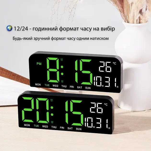 Настільний годинник Action GH0707 Чорний - фото 3