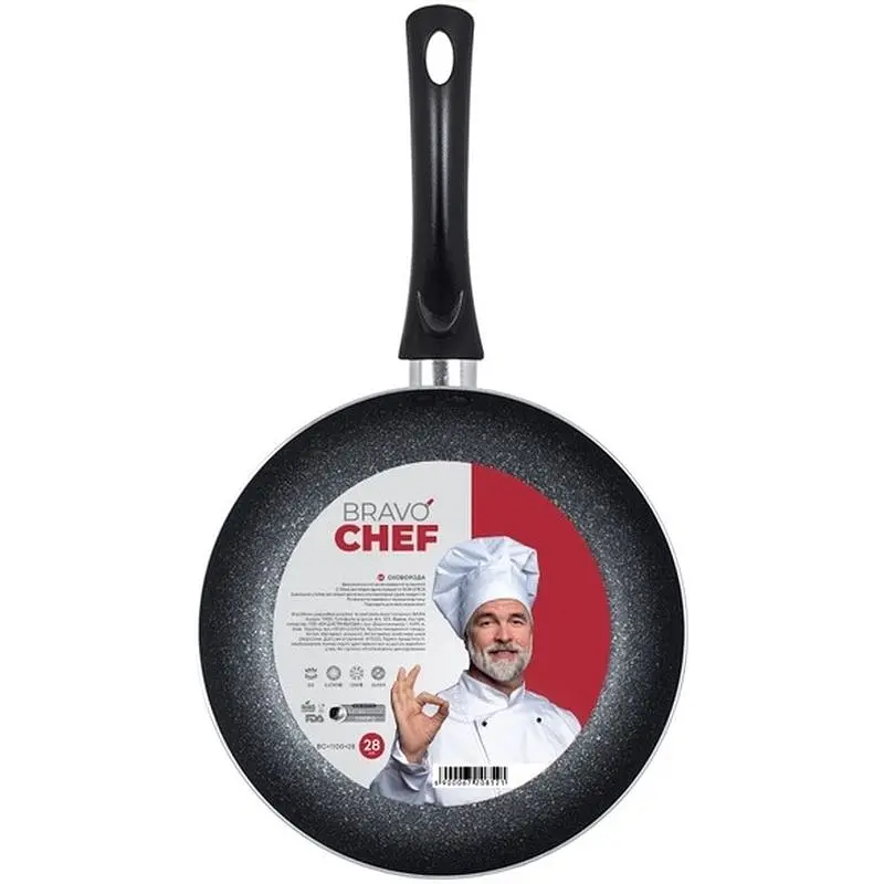 Сковорода Bravo Chef BC-1100-28, 28 см (BC-1100-28) - фото 3