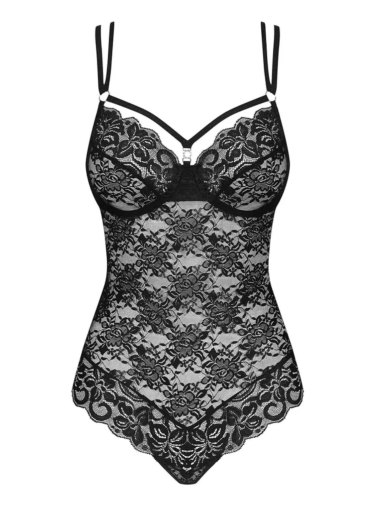 Боді Obsessive 860-TED-1 S/M чорний - фото 5