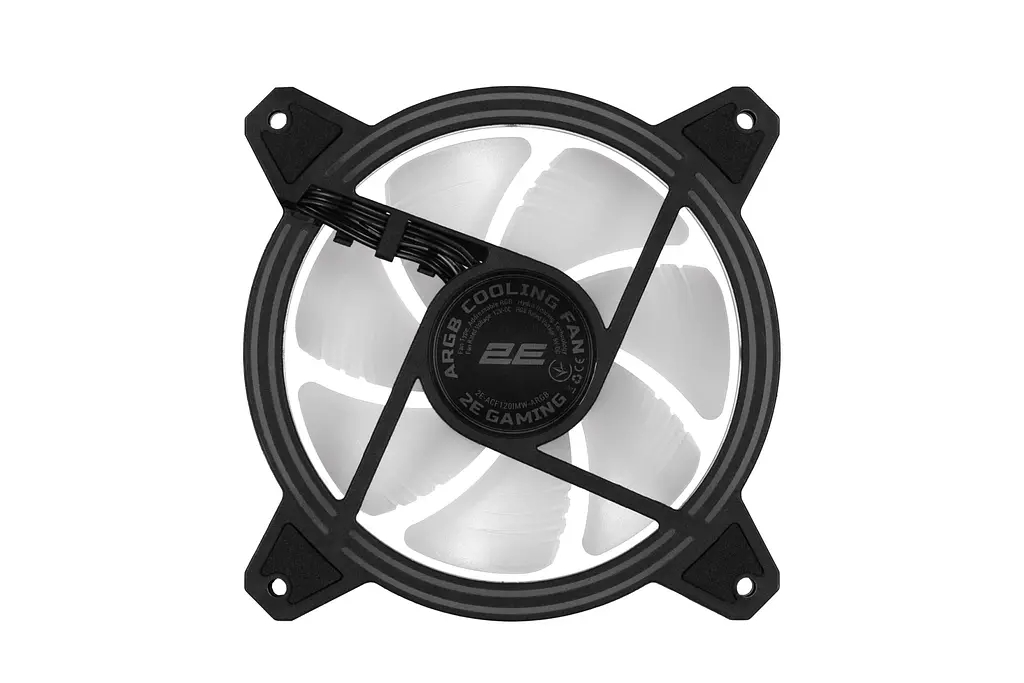 Кулер корпусний 2E GAMING Air Cool Infinity M ACF120IMW-ARGB 120 мм 1200 rpm 3pin, 3pin +5VARGB 22dBa чорний - фото 4