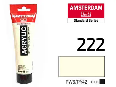 Краска акриловая Amsterdam 222, Неаполитанский желтый светлый 20 мл - фото 2