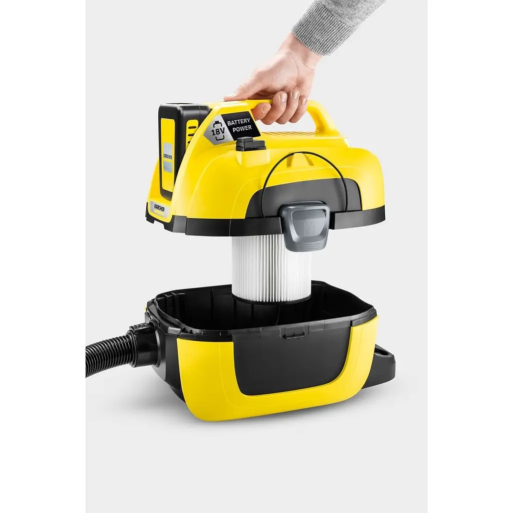 Пилосос промисловий Karcher WD 1 Compact Battery Set (1.198-301.0) [83110] - фото 5