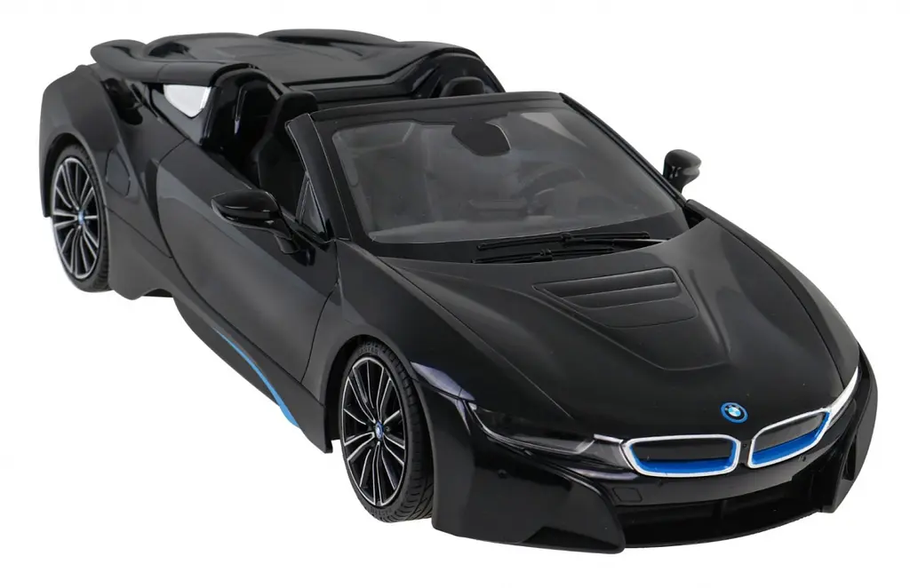 Машинка RASTAR BMW i8 Roadster на дистанционном управлении + пульт 2,4 ГГц 1:12 черный 95500 - фото 6