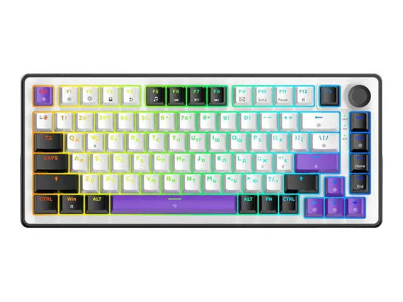 Клавіатура Hator Hellyberry HK75 White-Violet