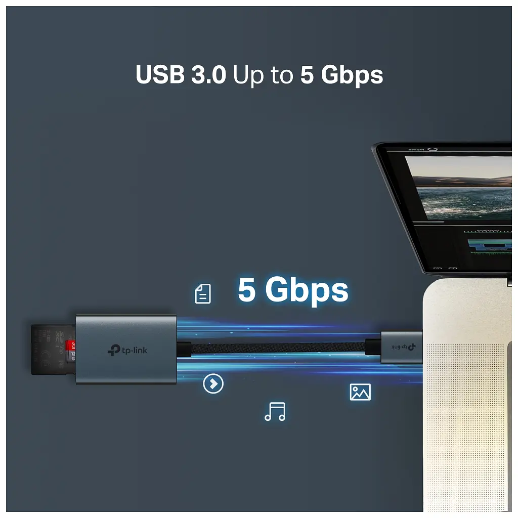 Зчитувач флеш-карт TP-Link USB 2.0 to SD/TF (UA430) - фото 10