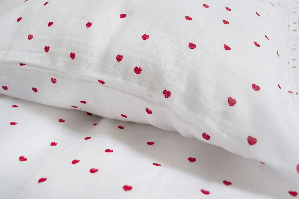 Постельное белье muslin Lotus Home - Molly Heart полуторный - фото 5