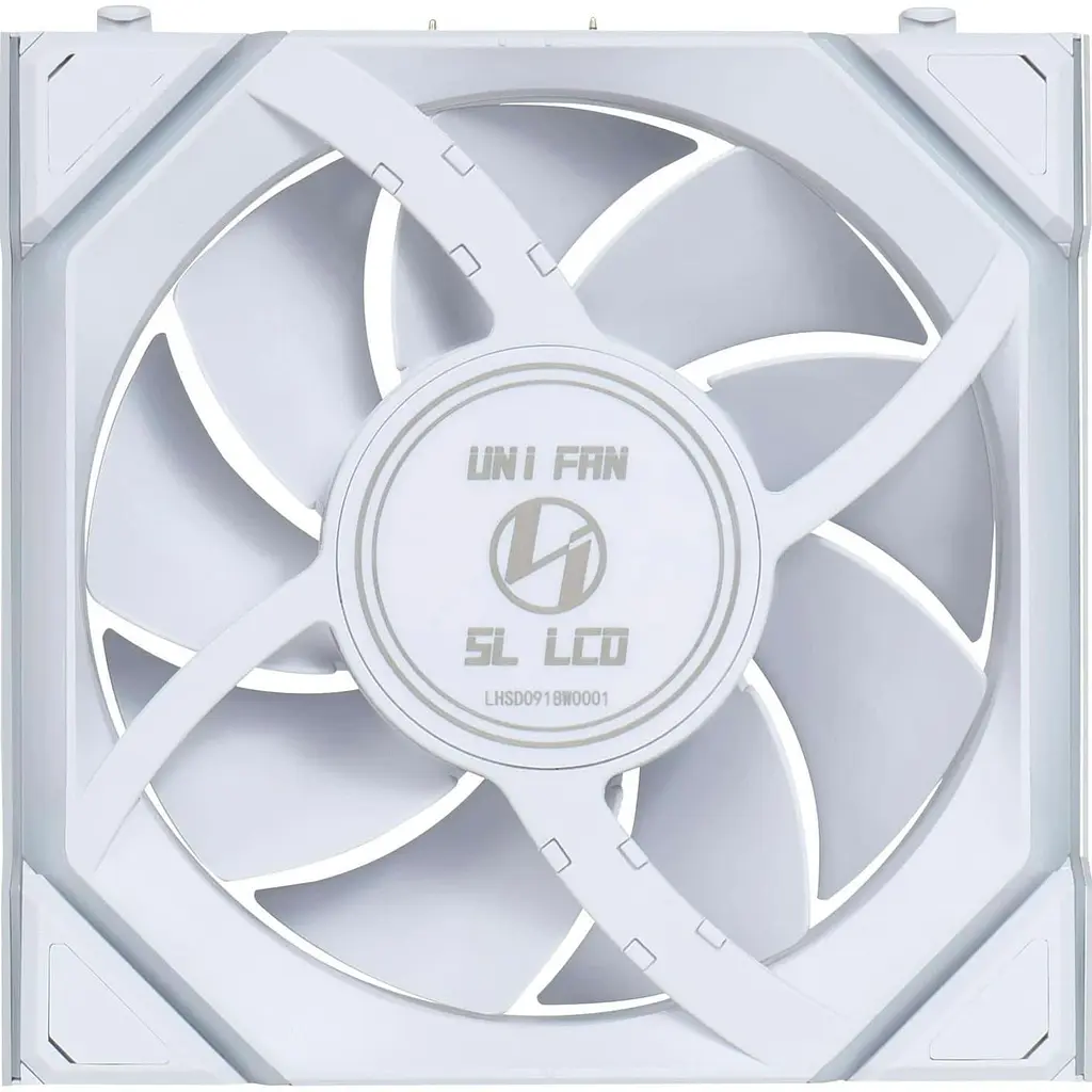 Вентилятор LIAN LI Uni Fan SL WIRELESS LCD Reverse 120-1 White (G99.12RSLLCD1W1W.00) - фото 4