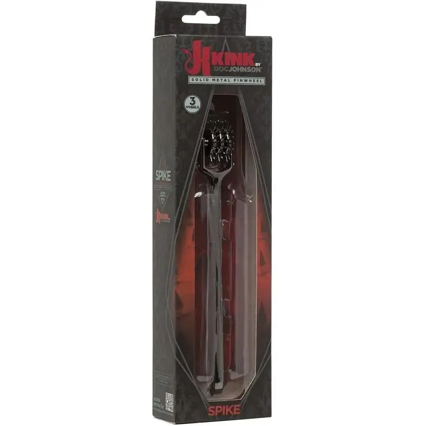 Колесо Вартенберга гольчасте на 3 ряди зубців Doc Johnson Kink- Spike - Solid Metal Pinwheel - 3 Whe - фото 2