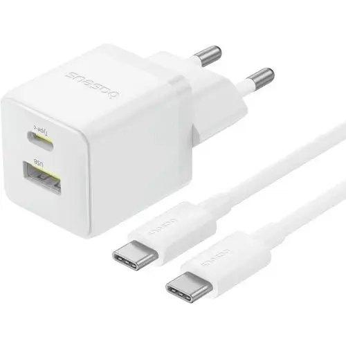 Мережевий зарядний пристрій Baseus Palm Fast Charger C+U 30W + Cable Type-C to Type-C білий P1011160A213-01 - фото 3