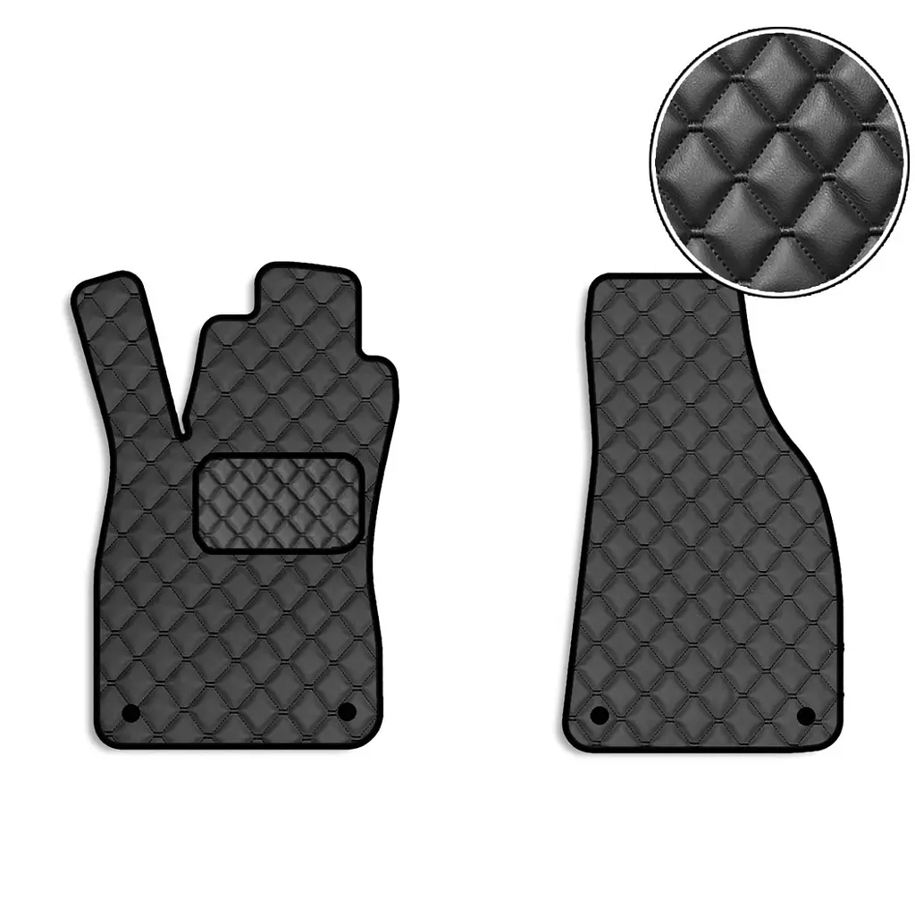 Килимки в салон передні для Audi A4 (В6 / B7) 2001-2008 Екошкіра 2 шт (Rombus)
