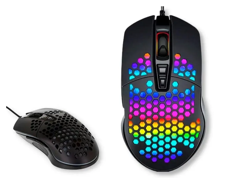 Ігрова провідна оптична миша зі світлодіодним підсвічуванням XPRO M4 Streamer чорна (ЦУ-00031701) - фото 2