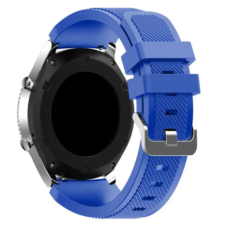 Ремінець BeWatch для Samsung Galaxy Watch 46/3 45мм/Gear S3 силіконовий 22мм ECO Синій (1021105) - фото 3