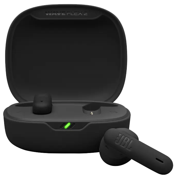 Гарнітура JBL WAVE FLEX 2 Чорний (JBLWFLEX2BLK) (7065573)