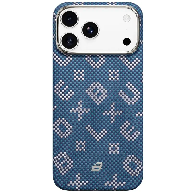 TPU+PC чохол Blueo Gilded Tactile Woven with Magnetic Fit для Apple iPhone 17 Pro (6.3") Blue - фото 2