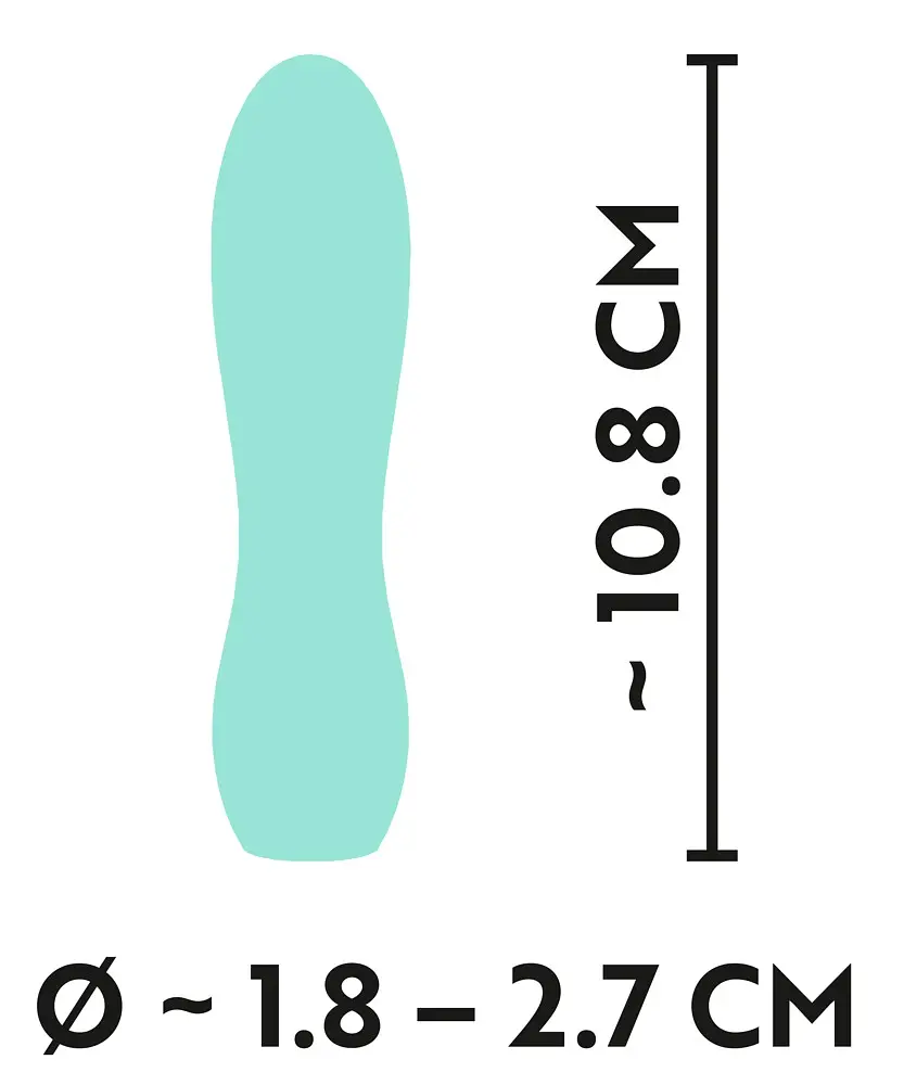Вибратор Cuties Mini 10.8 см бирюзовый - фото 6