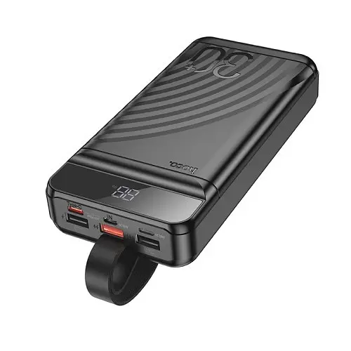 Внешний аккумулятор Hoco J123B Element 22.5W+PD20W с LCD и LED-lamp 30000 mAh черный - фото 2