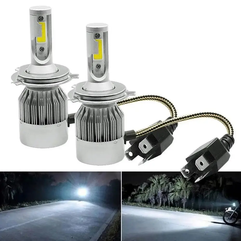 Світлодіодна автомобільна лампа H4 LED Headlight, ближнє і дальнє світло, з вентилятором охолодження, комплект 2 шт - фото 7