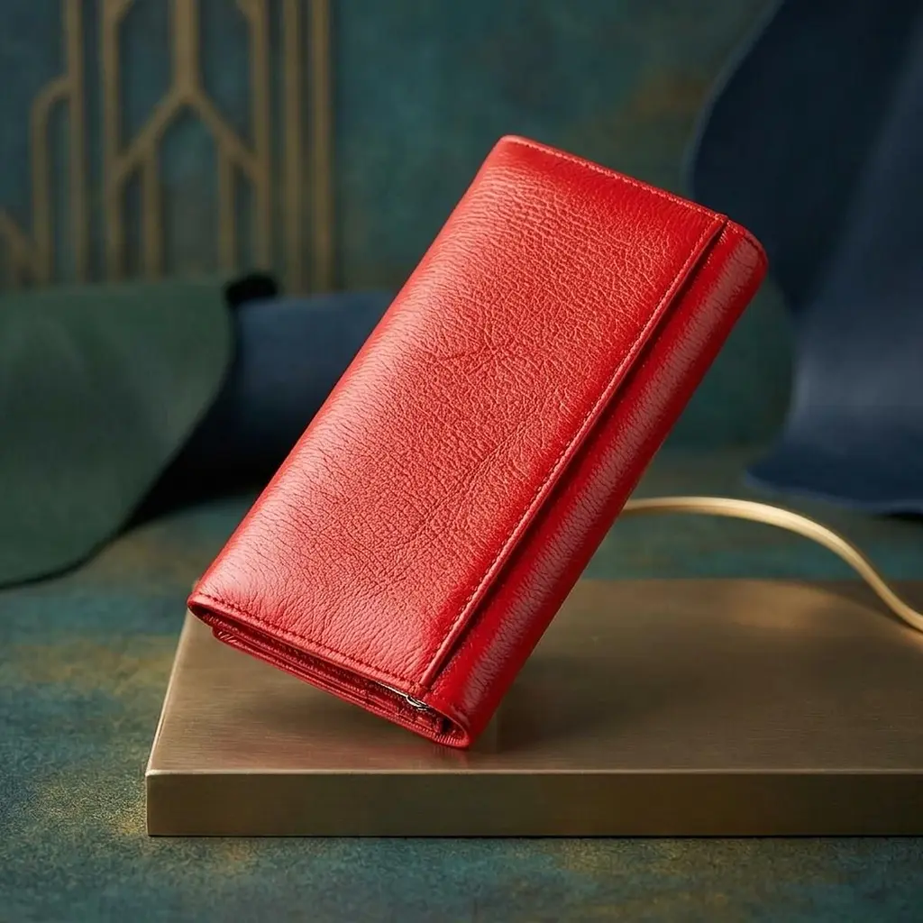 Жіночий місткий гаманець ST Leather 18875 червоний - фото 4