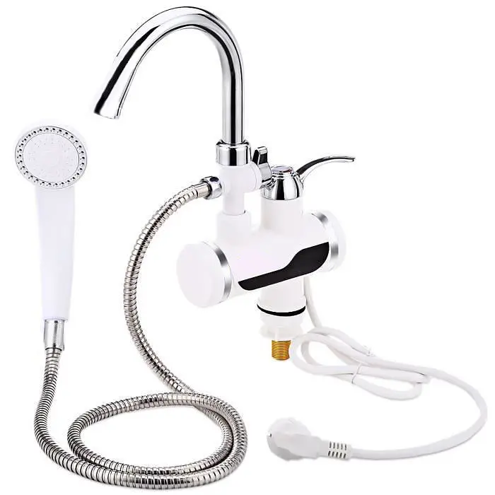 Проточний водонагрівач на кран з душем Water Faucet & Shower з нижнім підключенням - фото 2