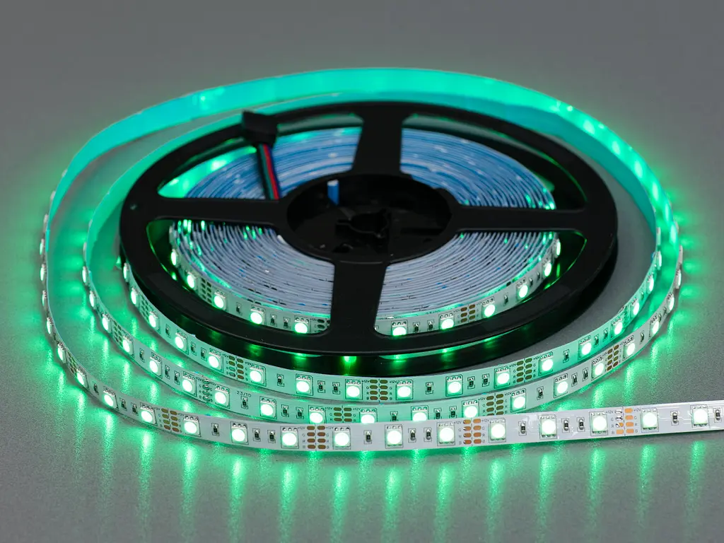 Світлодіодна стрічка 12В, 60діодів на метр, 10мм, RGB - фото 2