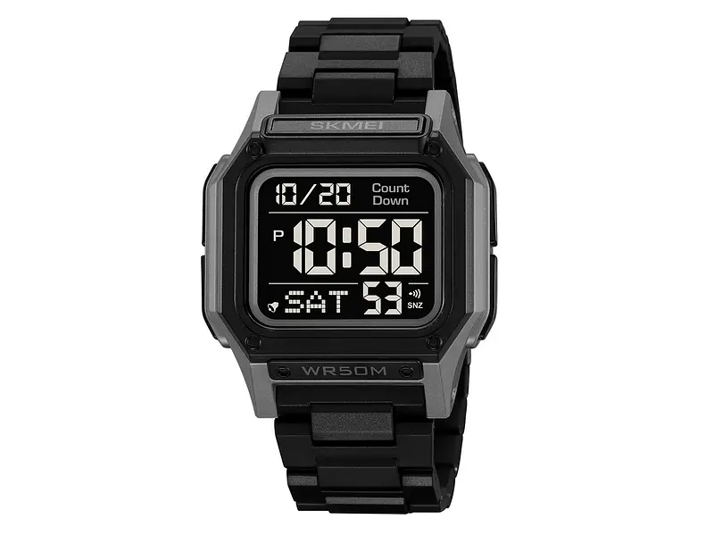 Наручний годинник чоловічий 2264BKGYBK Black-Grey-Black Skmei acs0030088 - фото 2