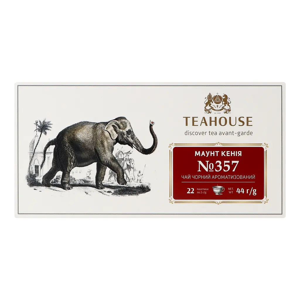 Чай черный Teahouse №357 Маунт Кения ароматизированный 44 г (22 шт. х 2 г) - фото 3